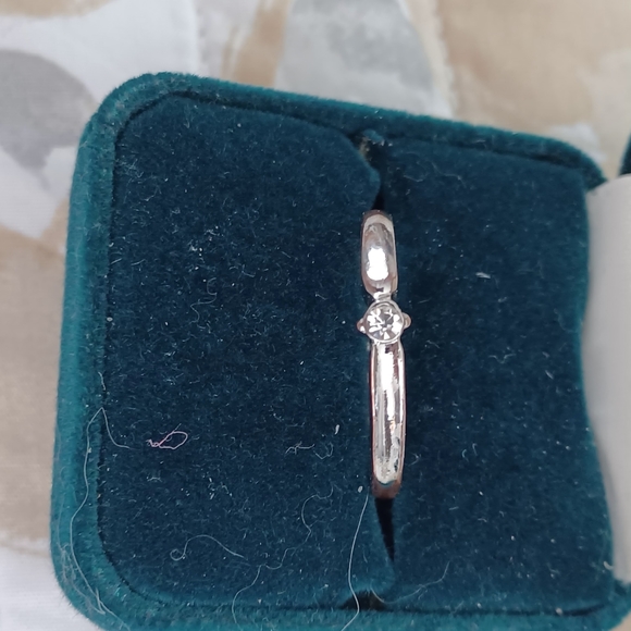 3x silver toned rings size 7.5 - Picture 3 of 5